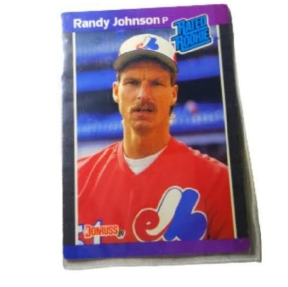 1988 Donruss Randy Johnson Rated Rookie Trading Card #42 Error Card